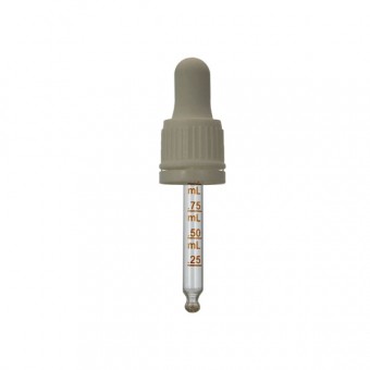 CAPAC GRADAT ALB DIN18 CU PIPETA - 100 ML