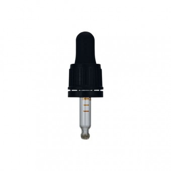 CAPAC GRADAT NEGRU DIN18 CU PIPETA - 10 ML