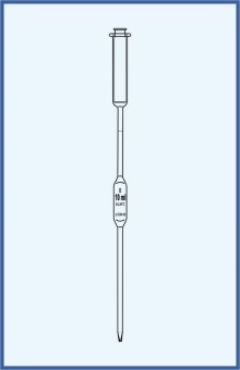 PIPETA CU PISTON CU UN REPER 1 ML