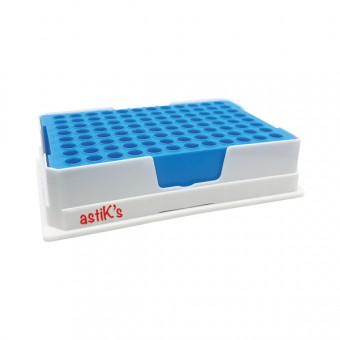 STATIV TUBURI PCR CU LICHID DE RACIRE - 96 LOCURI 
