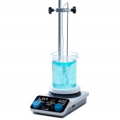 AGITATOR MAGNETIC CU INCALZIRE AREX 5 ADVANCE 20 L CU SENZOR PT 100 , CLEMA SI TIJA