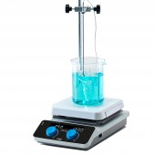 Agitator magnetic cu incalzire digital AREC 7 Digital, cu sonda de temperatura Pt100, tija de sustinere si clema de fixare