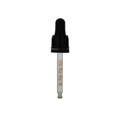 CAPAC GRADAT NEGRU DIN18 CU PIPETA - 20 ML